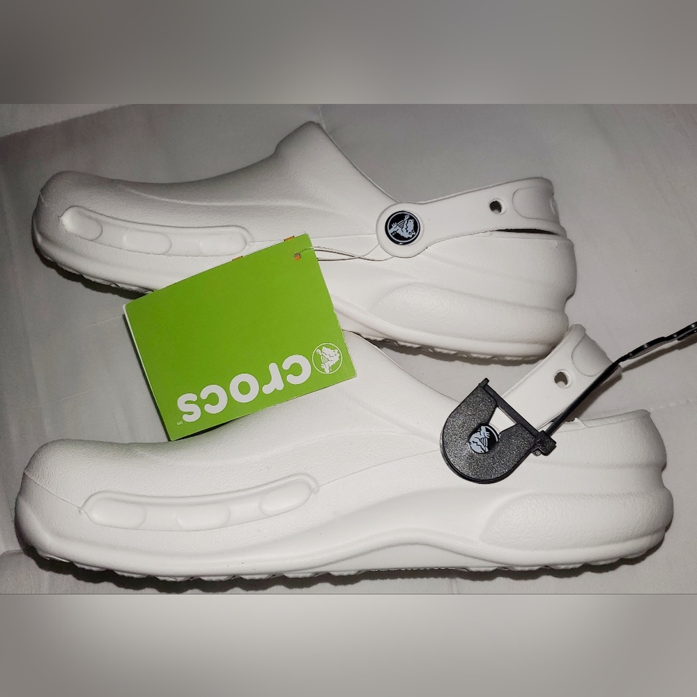 New Crocs Specialist Unisex Work Clog 10073-100 roomy fit Men's 8/Women's 10